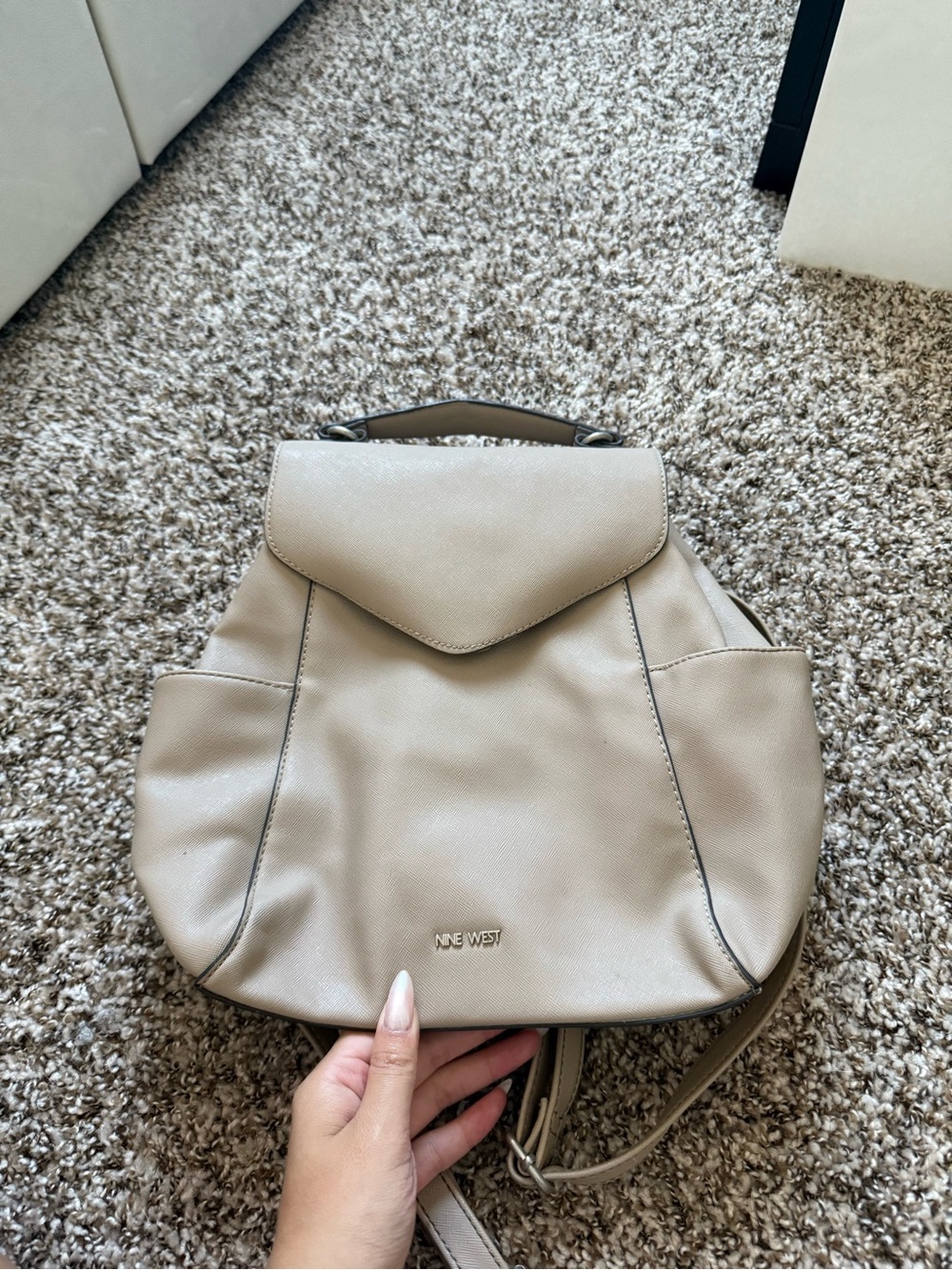 Nine West Beige medium Backpack